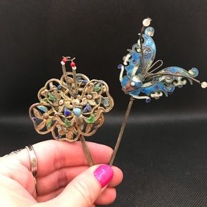 Vintage Antique Style Hat Pins Lot of 2